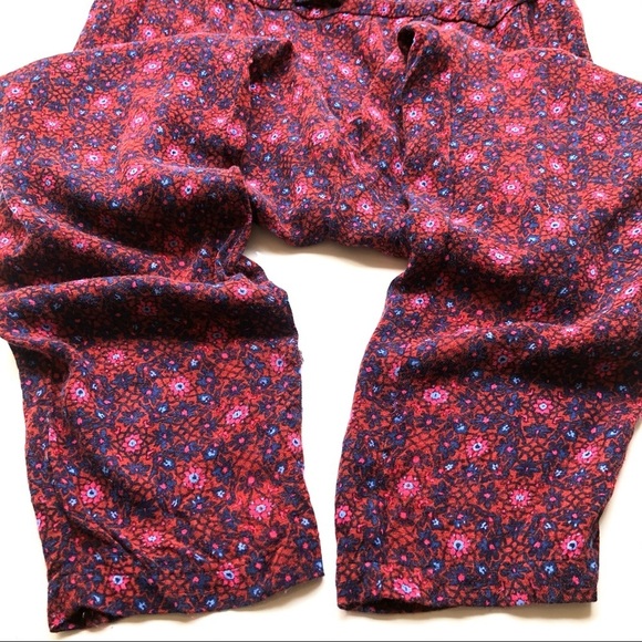 Free People Sunset Jumpsuit Red Floral Strappy Backless Boho - Picture 11 of 16